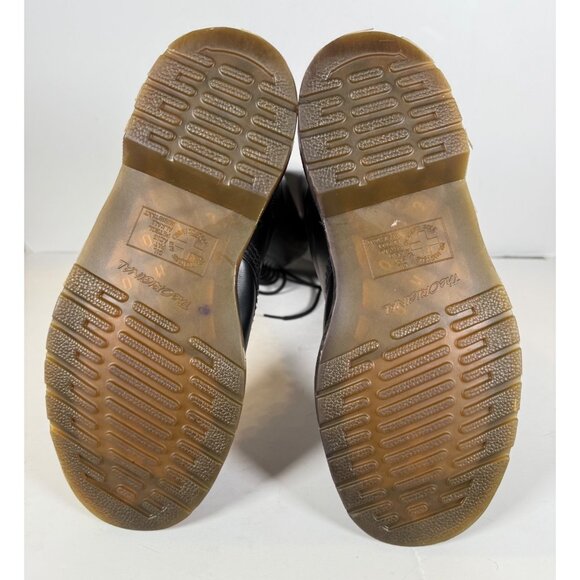 Dr. Martens 11300 Black Leather Tall Combat Boots 20 Eyelet Unisex - Picture 11 of 15